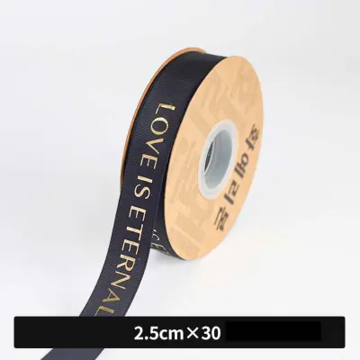 Set od 4 role vrpce s zlatnim folijama i teksturom - 2,5 cm x 27 m, za cvjetne aranžmane, pakiranje poklona, vjenčane dekoracije Crna