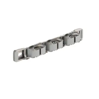 Zidni držač za metle Srebrni 40cm 3 stezaljke 4 kuke - Organizator za metle (dvostruka upotreba) Srebrna