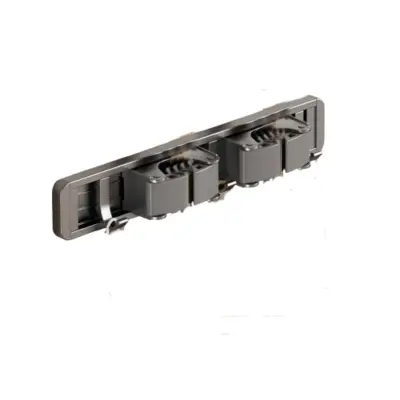 Zidni držač za metle u boji gunmetal sive - 30 cm, 2 stezaljke + 3 kuke, svemirski aluminij + ABS Siva