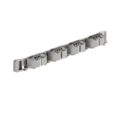 Zidni držač za metle Srebrni 50 cm Kompatibilan s organizatorom za mopove i metle, 4 kopče 5 kuka, Svemirski aluminij + ABS Srebrna