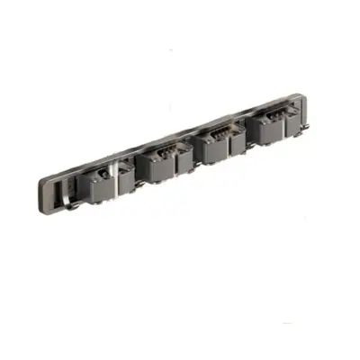 Zidni držač za metle 50 cm - 4 stezaljke 5 kuka Stalak za mopove, svemirski aluminij + ABS, siva Siva