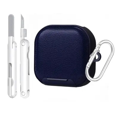 Zaštitna maska kompatibilna sa Samsung Buds 4 / 4 Pro slušalicama sa sigurnosnom kopčom i olovkom za čišćenje Plava