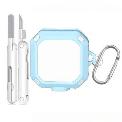 Zaštitna futrola kompatibilna sa Samsung Galaxy Buds 4/4 Pro sa sigurnim zaključavanjem i olovkom za čišćenje Plava