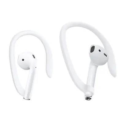 Silikonske kukice protiv ispadanja za AirPods 1/2/3/Pro (2 para) Bijela