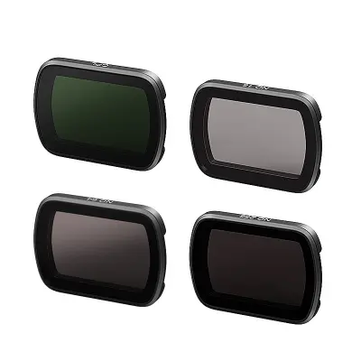 DJI Osmo Pocket 3 Filter Set (ND16/64/256 + CPL) - Premium Camera Lens Filters Crna