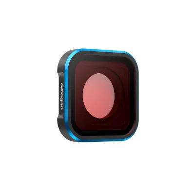 Podvodni filter za ronjenje kompatibilan s GoPro Hero 13/12/11/11 Mini/10/9 - Crni metalni i akrilni objektiv Crna