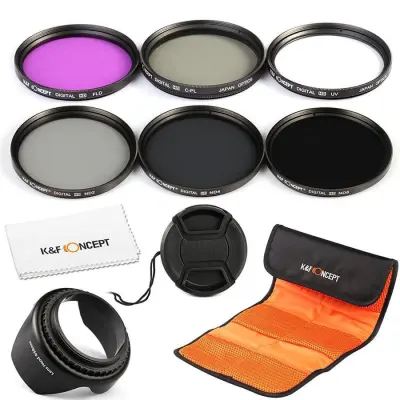 Komplet filtera za DSLR objektiv za fotografiju Crna