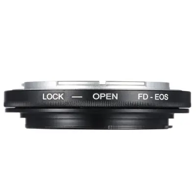 FD-EOS Adapter za objektiv: Canon FD objektiv na Canon EOS (EF nosač) Makro adapter Crna