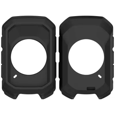 Silikonska zaštitna torbica kompatibilna s Garmin Edge MTB - poboljšana zaštita za brdski biciklizam Crna