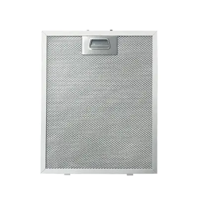 2 kom. filtera za napu 260x320x9 mm 5-slojni filter za masnoću od aluminijske mreže s čeličnom kopčom Srebrna