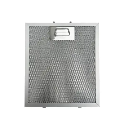 2 kom. Filter za napu 230x260x9 mm 5-slojni filter masnoće od aluminijske mreže s čeličnom kopčom Srebrna