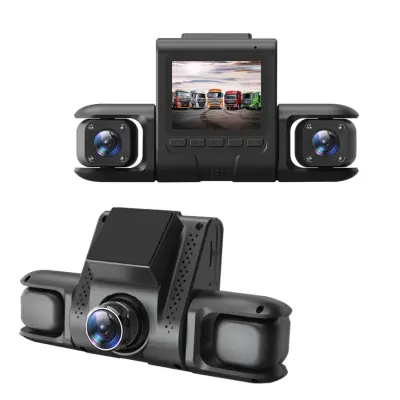 Y13 HD Night Vision Quad Lens Dash Cam s TF karticom od 32 GB - Četverokanalno snimanje Crna
