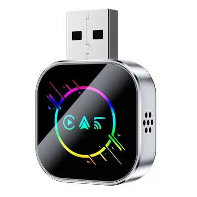 Bežični adapter CarPlay/Android Auto/Mirror Link - Srebrni dizajn meteora Srebrna