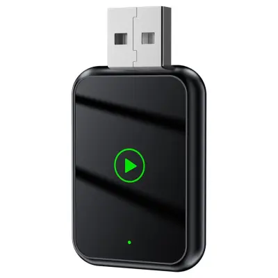 Pametna bežična adapter kutija za CarPlay i Android Auto - 2-u-1 USB dongle Crna