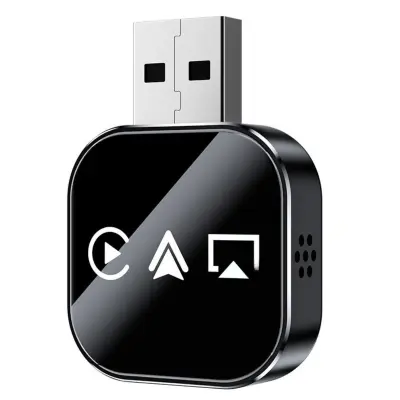Q1AS bežični CarPlay/Android Auto/Mirror Link adapter - 3-u-1 Apple Mirroring & Android Auto CarPlay kutija Crna