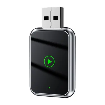 Pametna bežična adapter kutija za CarPlay i Android Auto - 2-u-1 USB dongle Srebrna