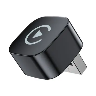 Pametni adapter za povezivanje automobila 2-u-1 za bežični CarPlay i Android Auto Crna
