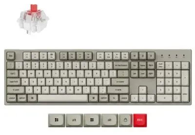 Tipkovnica Keychron C2PX-M1-UK BlackRed Switch