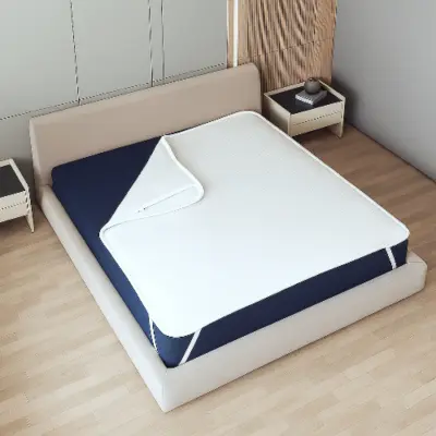 Vodootporna zaštita za madrac 100x200 cm s elastikama | Prozračna i antibakterijska navlaka | Stress Free tkanina, tiha, hipoalergenska