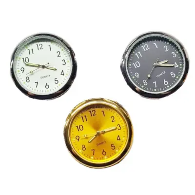 Vintage svjetleći automobilski sat 40 mm, aluminijska legura, 3 komada | LITTIME Bijela+Crna+Zlatna