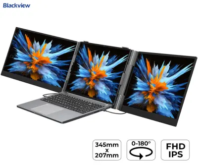 Monitor BLACKVIEW DCM6, 35,56 cm (14'') LCD, 16:9, 60Hz (Dual monitor setup)