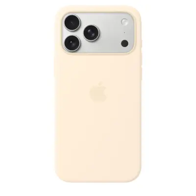 Apple iPhone 17 Pro Max Silicone Case with MagSafe - Vanilla
