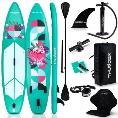 Napuhana SUP daska 320 × 75 × 15 cm – set s veslom, sjedalom, torbom i pumpom THUNDER® FLAMI