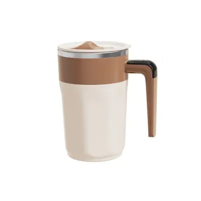 400ml automatska šalica za miješanje kave s prikazom temperature i Type-C punjenjem - automatska magnetska miješalica od 316 nehrđajućeg čelika Smeđa