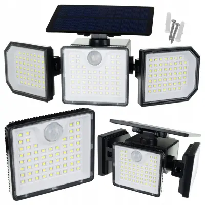 Solarna LED svjetiljka sa senzorom pokreta i daljinskim upravljačem Izoxis — 167 LED, 500lm, IP65