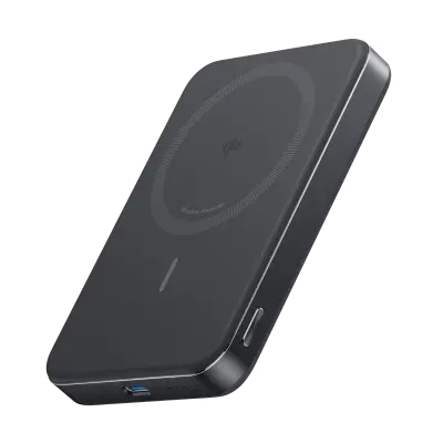Prijenosna baterija ANKER MagGo, Slim, 10000 mAh, 15W, Wireless, Qi2, crna