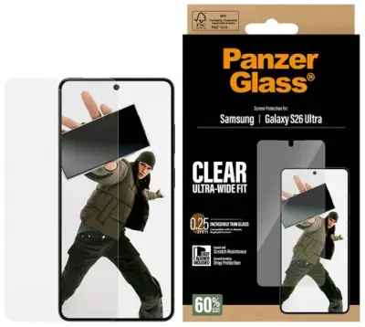 Zaštitno Staklo PANZERGLASS, Samsung Galaxy S26 ULTRA, Ultra Wide Fit