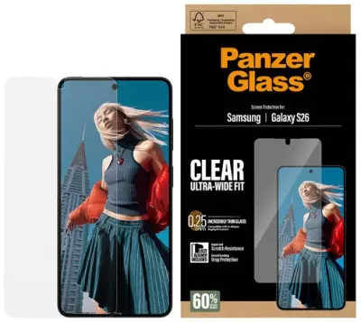 Zaštitno Staklo PANZERGLASS, Samsung Galaxy S26, Ultra Wide Fit