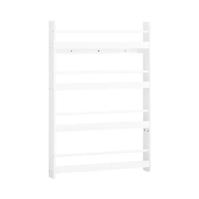 Dječja knjižna polica Montessori s 4 police Bijela 80x12x118cm KMB08-II-W