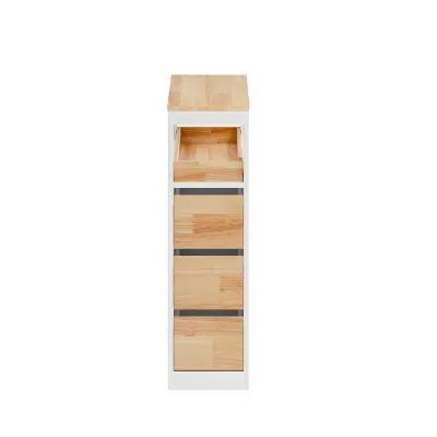 Višenamjenska Organizacijska Kolica s 4 Ladice Bijela 65x23x82cm BZR54-III-WN