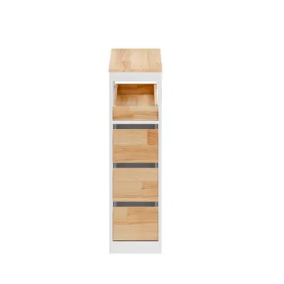 Kupaonski ormarić s ladicama i podesivim policama Bijeli 23.2x65.3x82.0cm BZR54-IV-WN