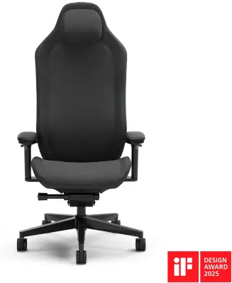 Gaming stolica Fractal Refine Fabric Dark