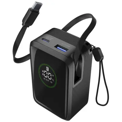 Prijenosna Baterija CELLULARLINE Roller 10.000 mAh 45W crna