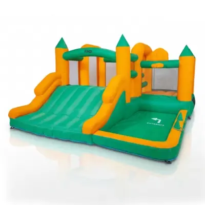 Napuhani dječji park KiNDi DPZ005 – 380 × 360 × 205 cm, ventilator 450 W, za 4 djece