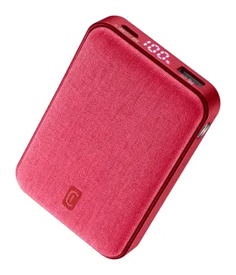 Prijenosna baterija CELLULARLINE GLAM 10.000 mAh Crvena