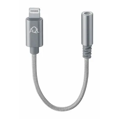 Adapter CELLULARLINE, AQL, AUX na MFI, 3.5mm (Ž) na Lightning (M), Srebrni