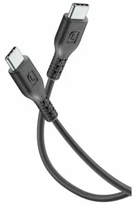 Kabel CELLULARLINE, GAN, 5A, 45W, USB-C na USB-C, 100cm, Crni