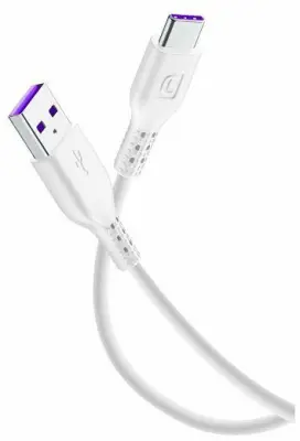 Kabel CELLULARLINE, Huawei SuperCharge®, USB-A na USB-C, 120cm, Bijeli