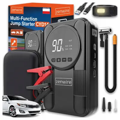 Zenwire CYD14 powerbank, booster za paljenje automobila i kompresor