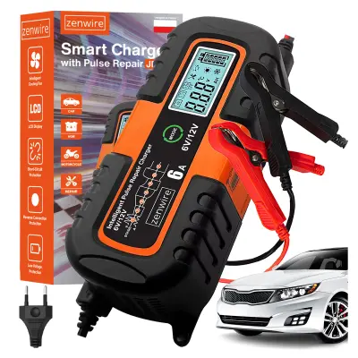 Zenwire JMD-6S punjač i regenerator akumulatora za automobile 6V/12V AGM s funkcijom popravka
