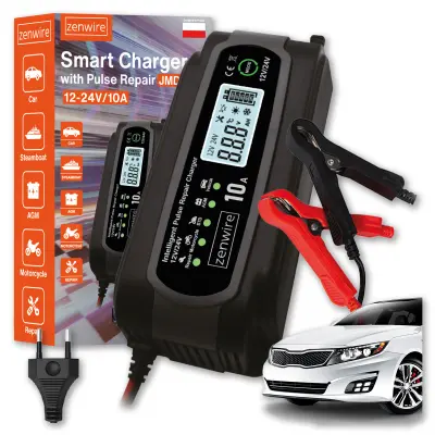 Zenwire JMD-10 12V/24V 10A punjač i alat za popravak akumulatora za automobile