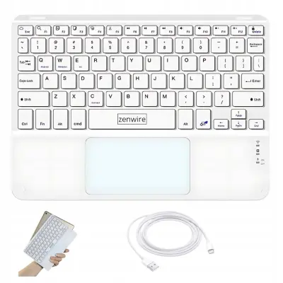 Zenwire WLK-619 SLIM bežična Bluetooth tipkovnica s touchpadom za mobilne telefone i iPad