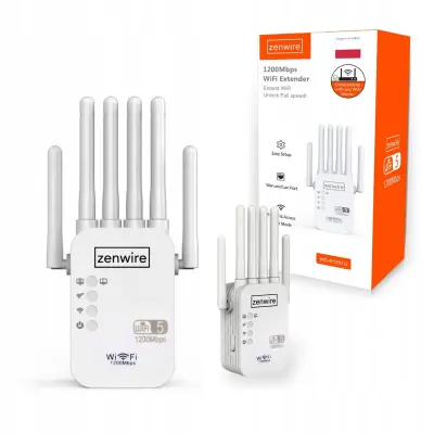 Pojačivač signala WiFi 5 – Zenwire WD-R1201U vanjski repetitor pristupna točka – 1200 Mbps