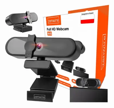 Zenwire W6 USB 3.0 web-kamera s mikrofonom i poklopcem – Full HD 1080p