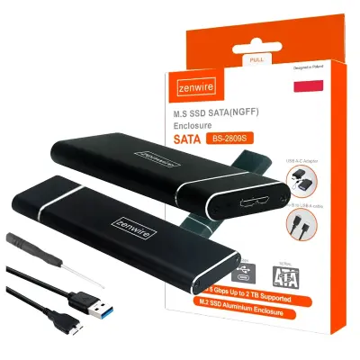Zenwire BS-2809S M.2 USB 3.0 NGFF SSD adapter s M.2 SATA kućištem