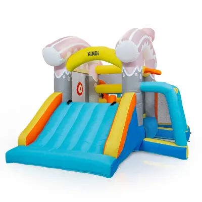 Napuhani dječji park KiNDi DPZ013 – 360 × 225 × 230 cm, 350 W, s toboganom